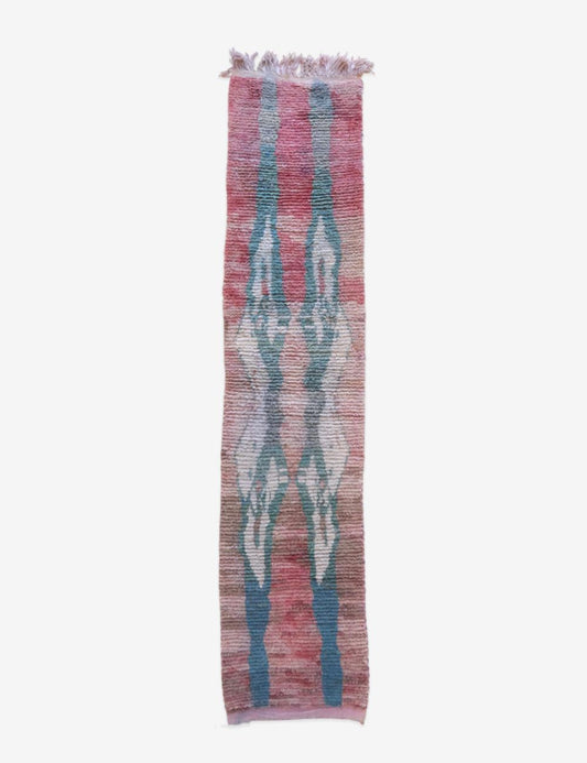 Moroccan Modern Boujad Hallway Runner Rug 11.8 x 2.6 ft / 360 x 82 cm