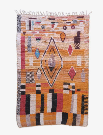 Moroccan Modern Boujad Wool Rug 8.4 x 5.4 ft / 257 x 167 cm - Surcoma
