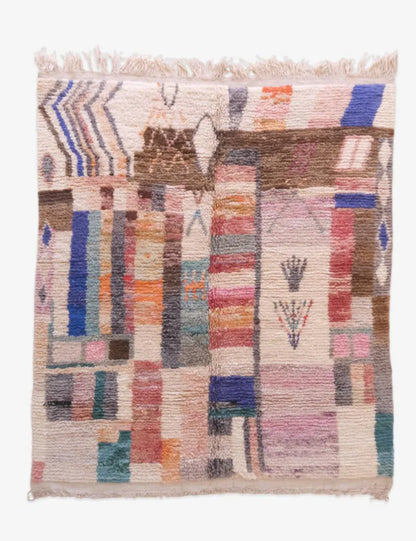Moroccan Modern Boujad Wool Rug 9.6 x 8.3 ft / 294 x 254 cm - Surcoma
