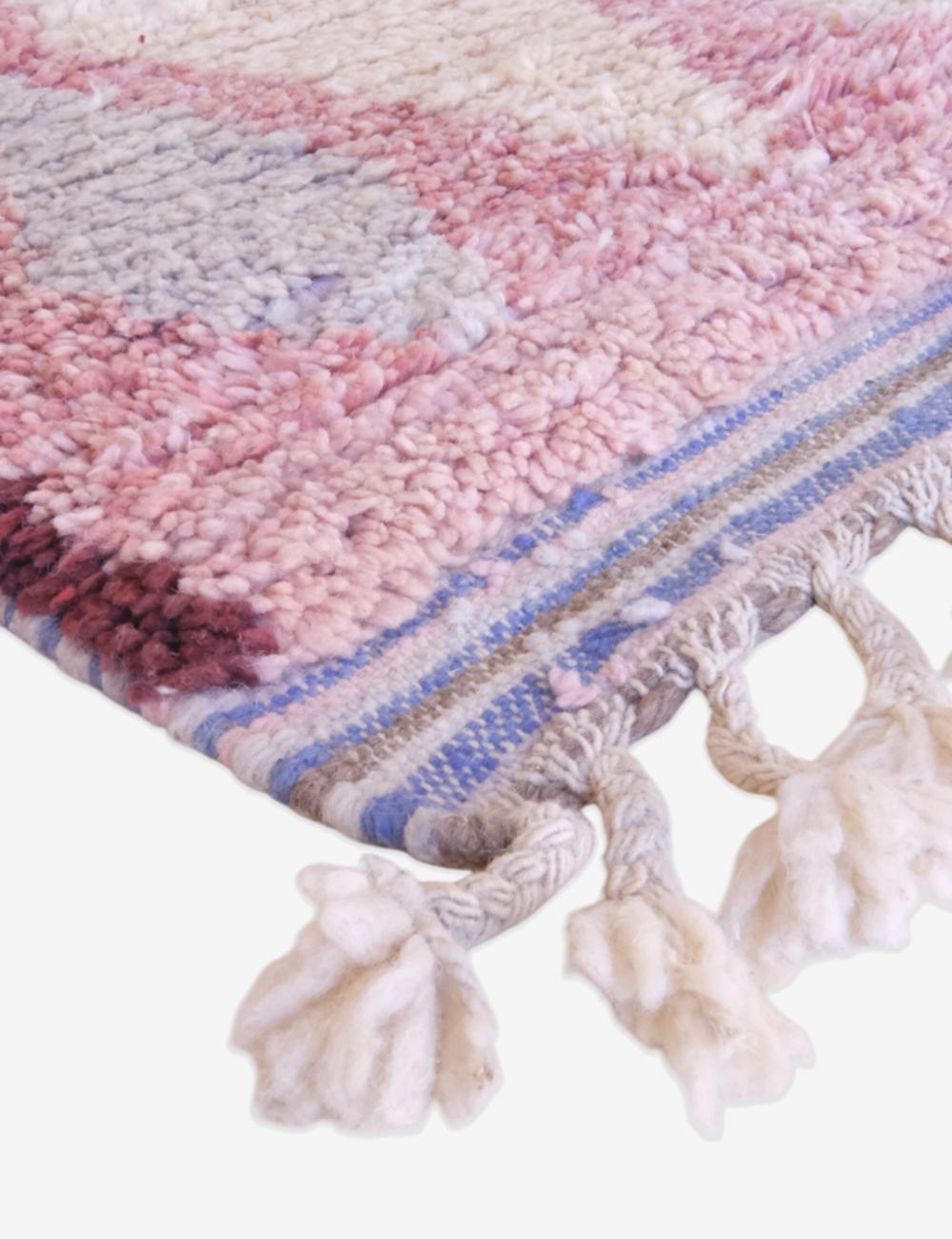 Moroccan Modern Boujad Runner Rug 12.5 x 2.5 ft / 382 x 79 cm