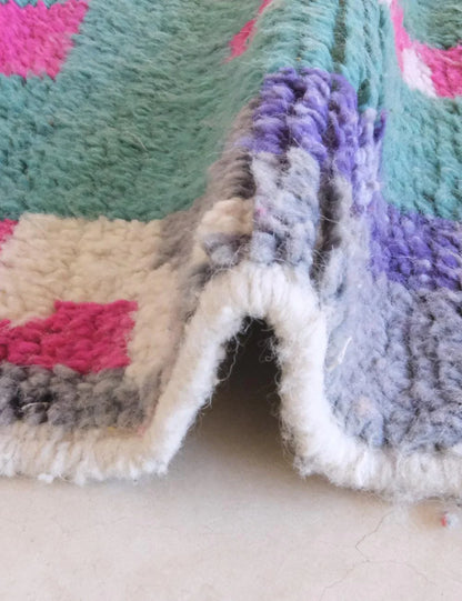 Modern Boujad Wool Runner Rug 9.1 x 2.2 ft / 276 x 69 cm - Surcoma