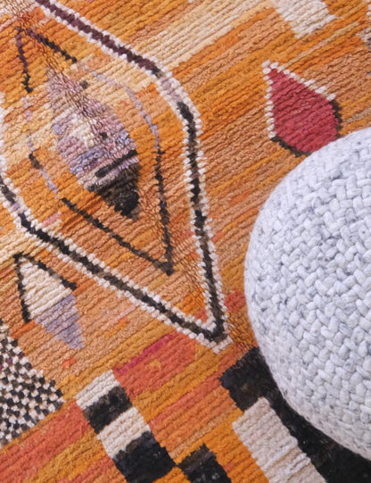 Moroccan Modern Boujad Wool Rug 8.4 x 5.4 ft / 257 x 167 cm - Surcoma