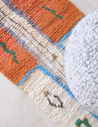 Moroccan Hallway Runner Rug 13.1 x 2.6 ft / 398 x 80 cm - Surcoma