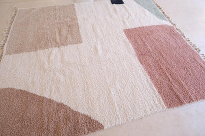 Moroccan Modern Geometric Wool Rug 10 x 8.5 ft / 305 x 259 cm - Surcoma