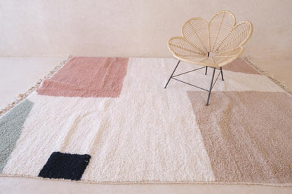 Moroccan Modern Geometric Wool Rug 10 x 8.5 ft / 305 x 259 cm - Surcoma