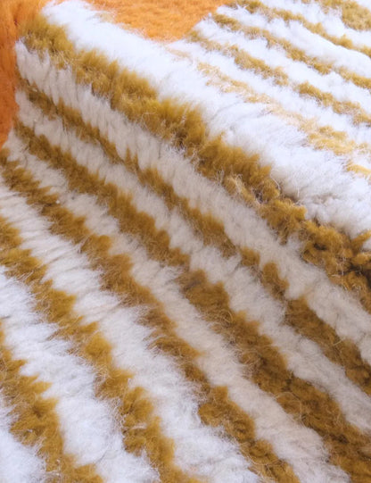 Moroccan Orange Handknotted Runner Rug 11.5 x 3.1 ft / 351 x 97 cm - Surcoma