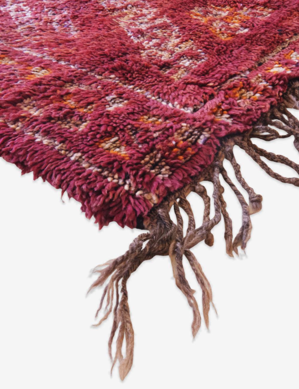 Moroccan Orange Wool Rug 10.1 x 6.1 ft / 308 x 186 cm