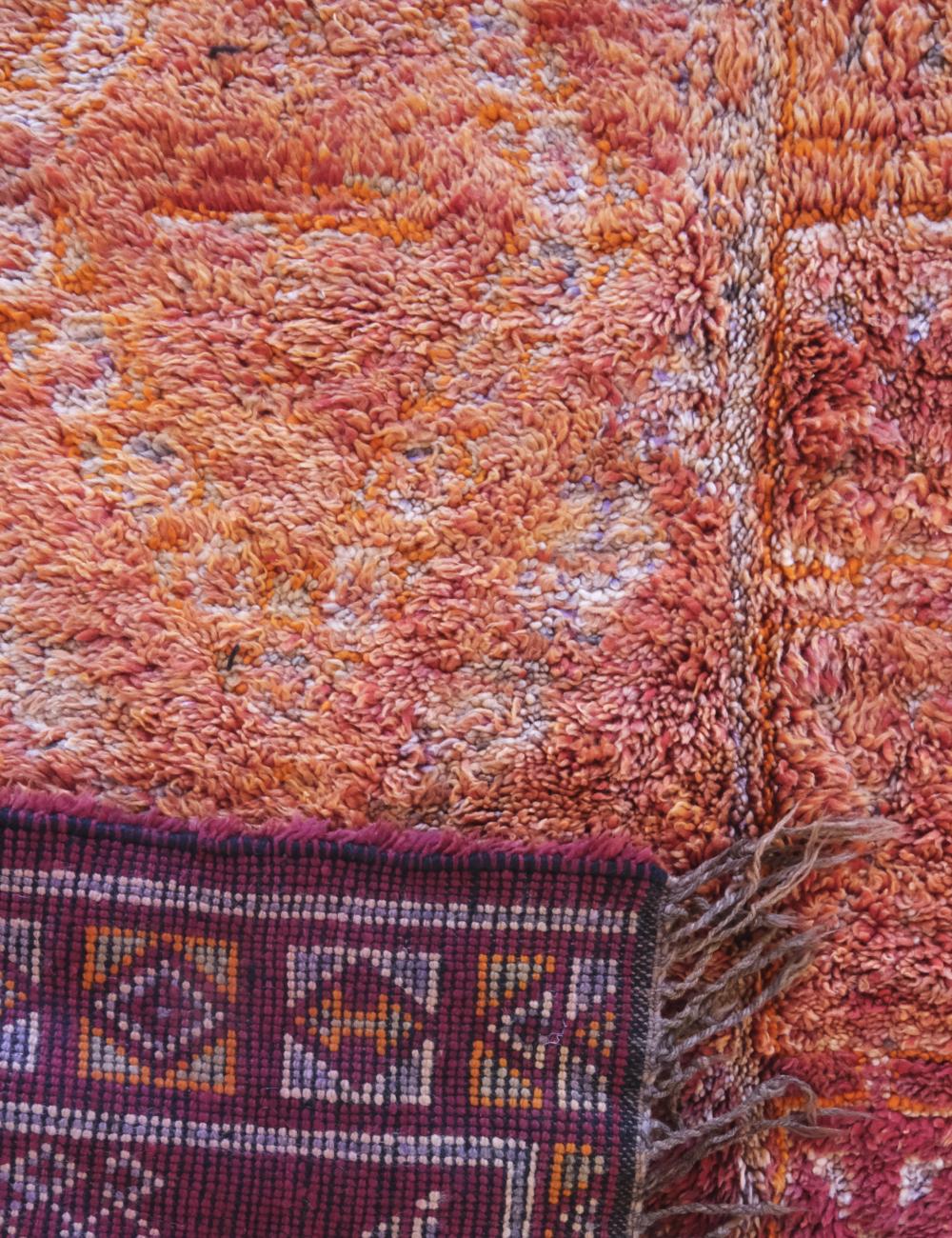 Moroccan Orange Wool Rug 10.1 x 6.1 ft / 308 x 186 cm