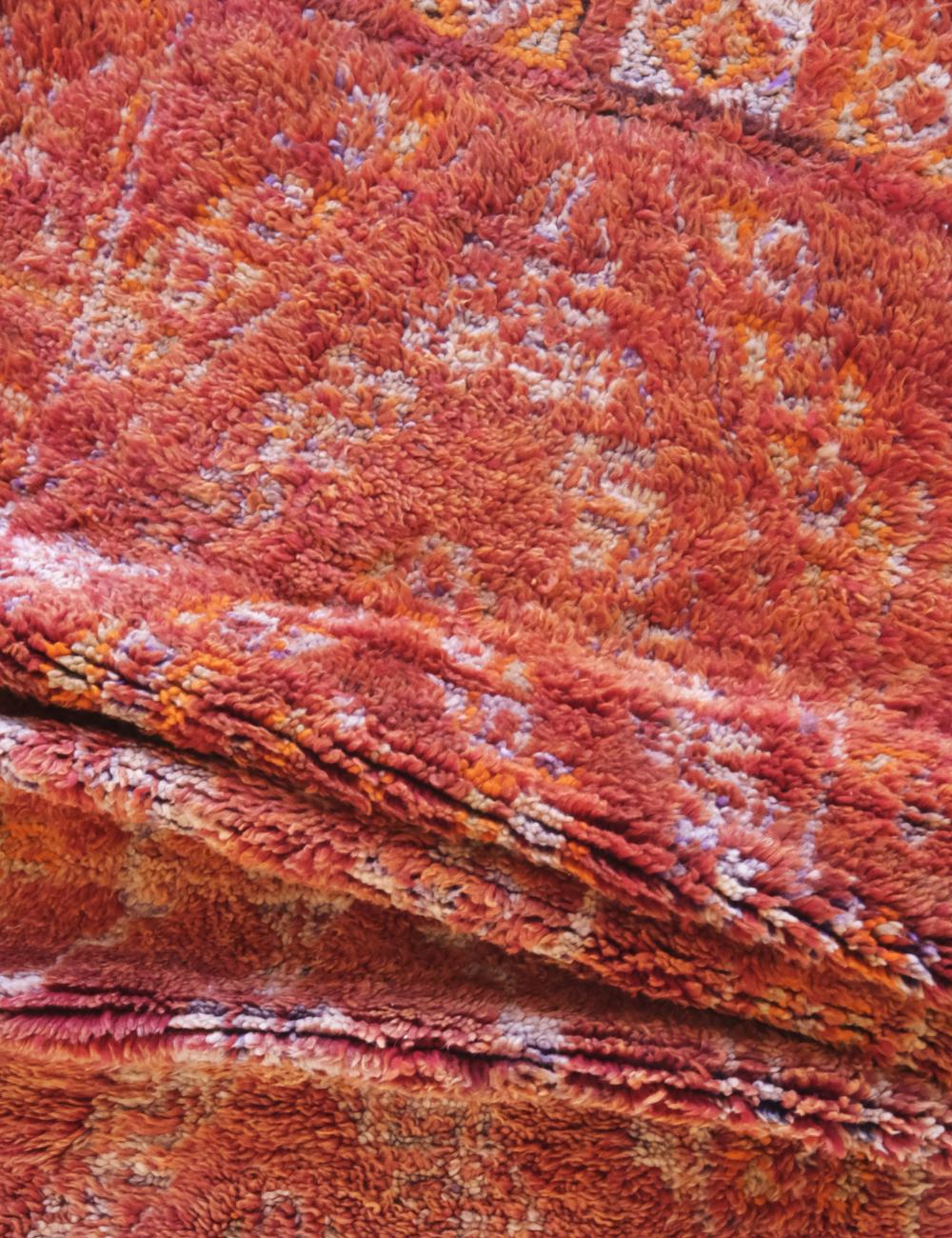 Moroccan Orange Wool Rug 10.1 x 6.1 ft / 308 x 186 cm