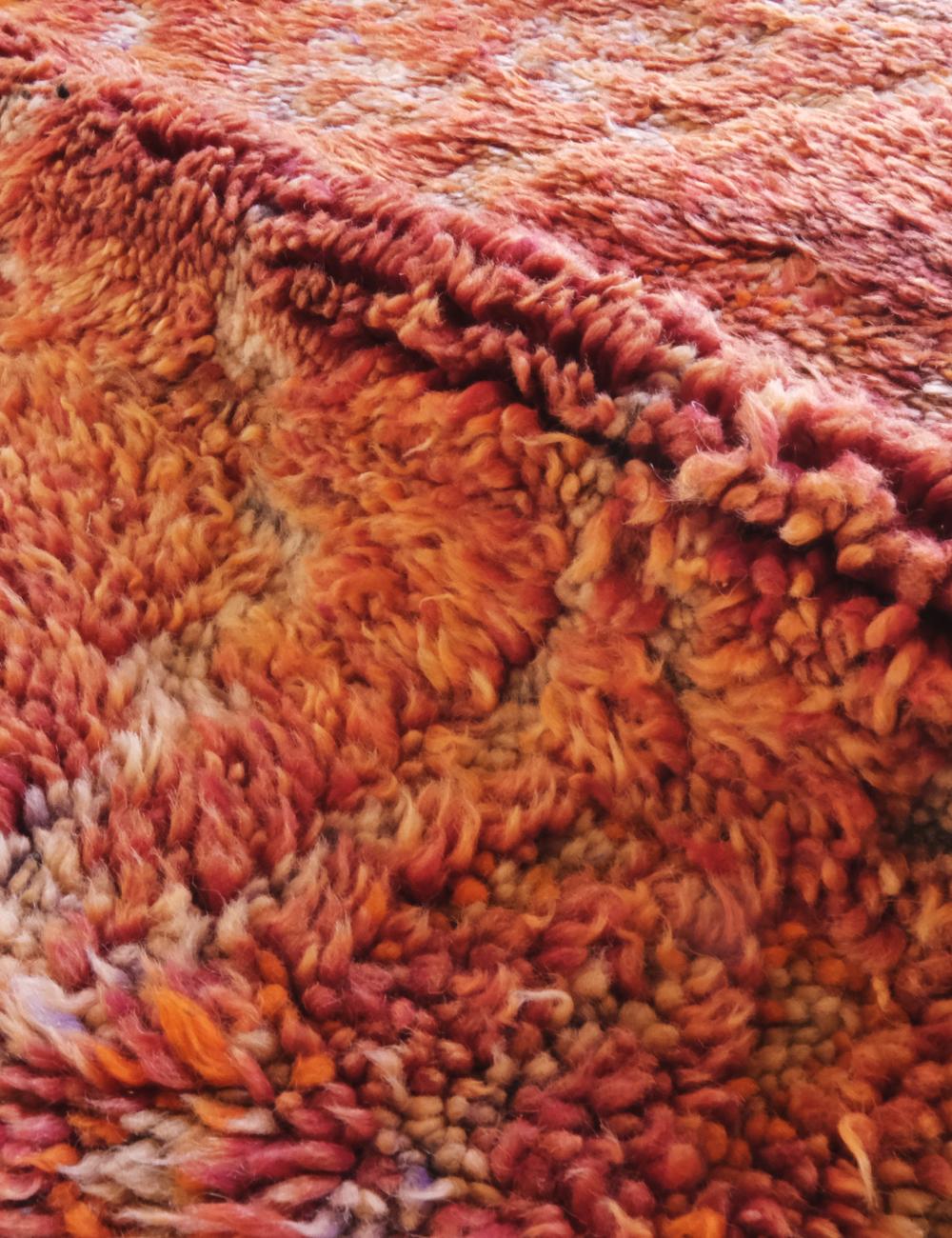 Moroccan Orange Wool Rug 10.1 x 6.1 ft / 308 x 186 cm