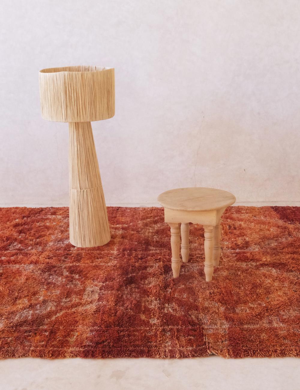 Moroccan Orange Wool Rug 10.1 x 6.1 ft / 308 x 186 cm