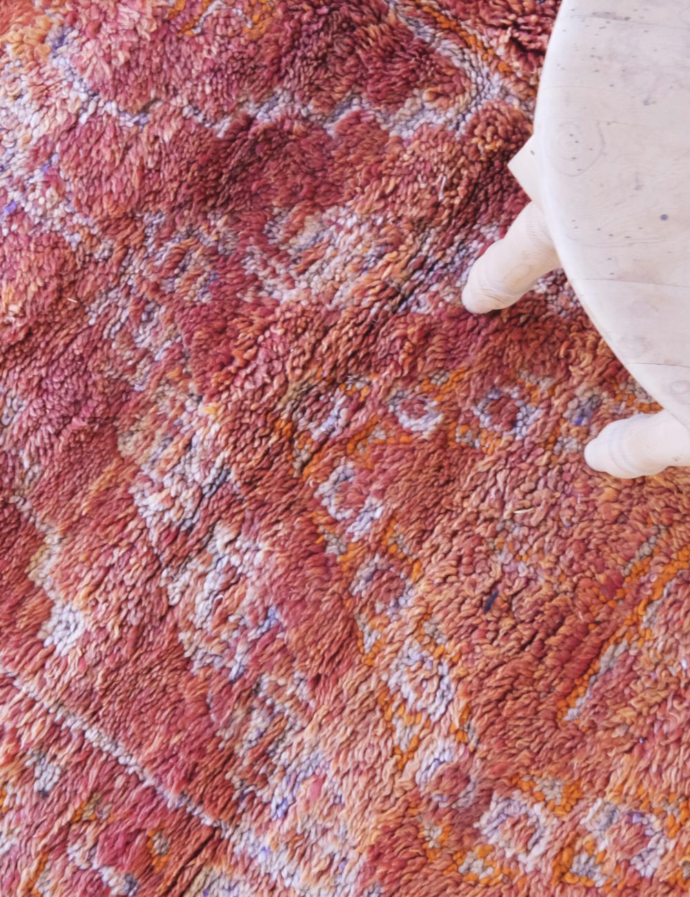 Moroccan Orange Wool Rug 10.1 x 6.1 ft / 308 x 186 cm