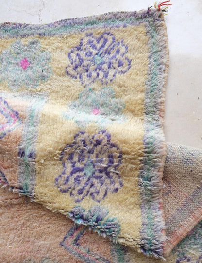Moroccan Pastel Area Rug 11.2 x 6.5 ft / 340 x 198 cm - Surcoma