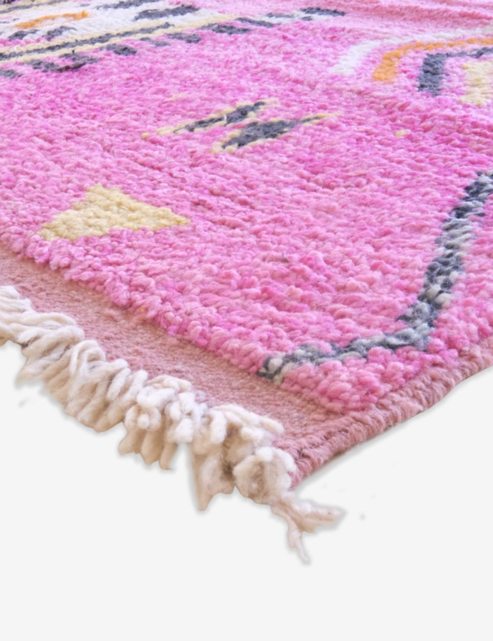 Moroccan Pink Tribal Style Rug 9.4 x 5.9 ft / 288 x 180 cm