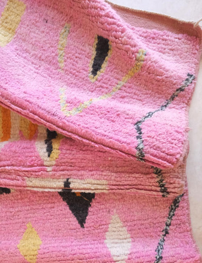Personalized Pink Moroccan Rug - Echoes Of Love 53