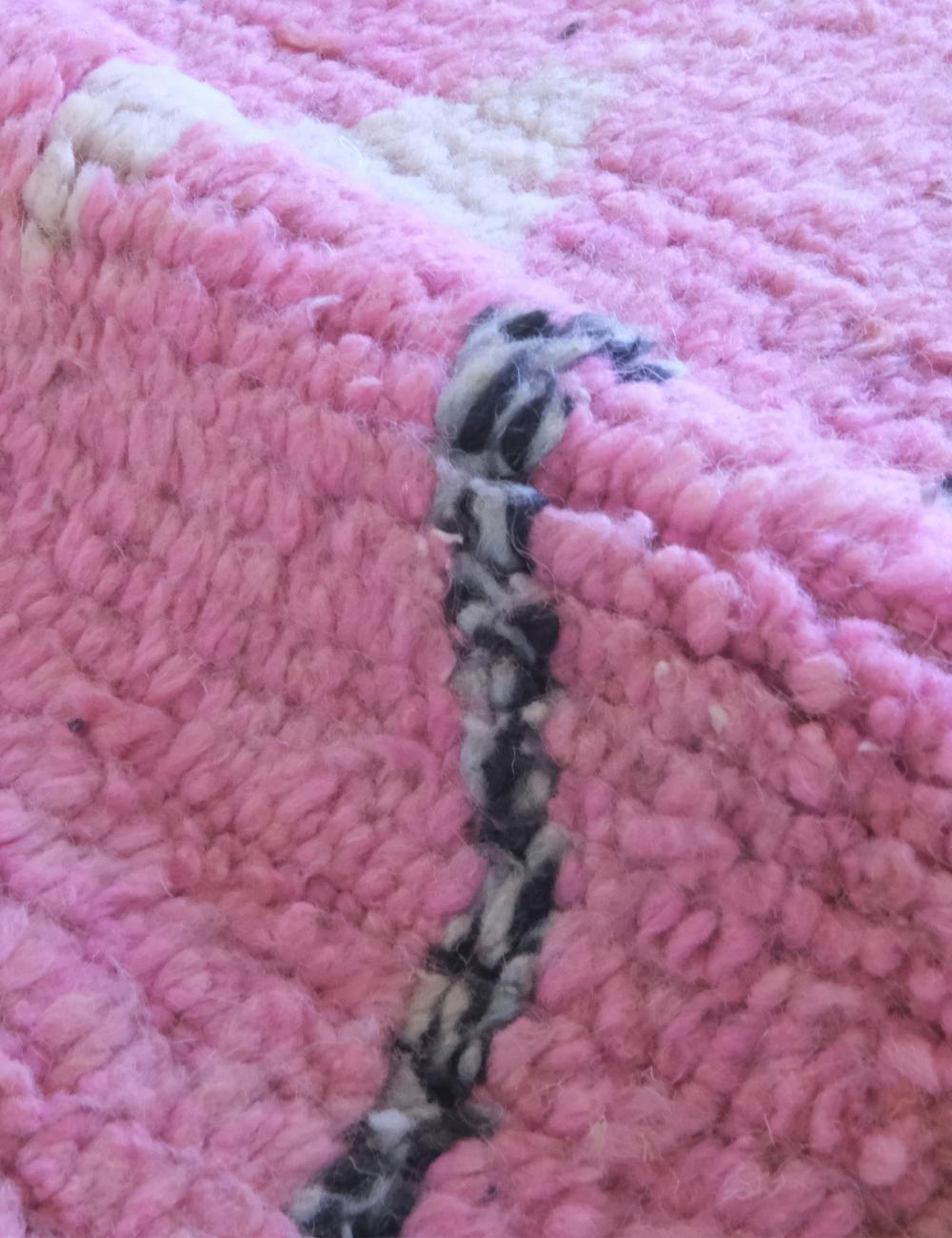 Personalized Pink Moroccan Rug - Echoes Of Love 53