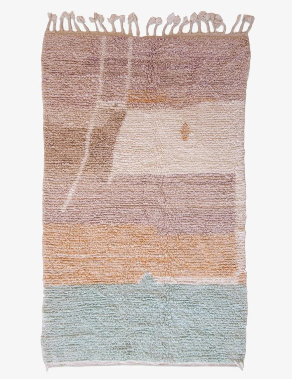 Cozy Moroccan Wool Rug – Handwoven Plush Berber Carpet | Surcoma