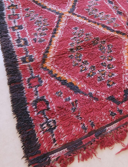 Moroccan Red Collector Rug 10.2 x 6.4 ft / 310 x 197 cm - Surcoma