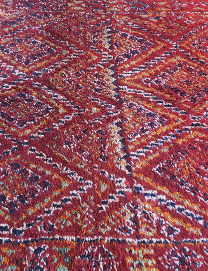 Moroccan Red Collector Rug 10.2 x 6.1 ft / 310 x 188 cm - Surcoma