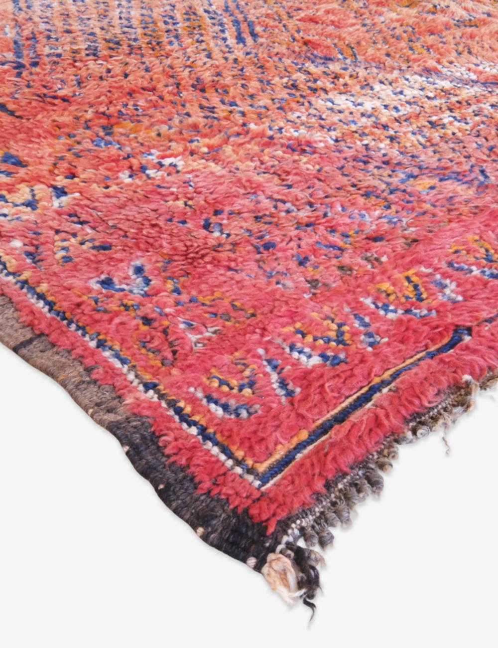 Moroccan Red Wool Rug 9.6 x 7 ft / 292 x 215 cm