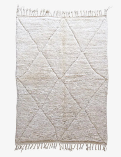 Beni Ourain Moroccan Rug 7.8 x 5.4 ft / 238 x 165 cm - Surcoma