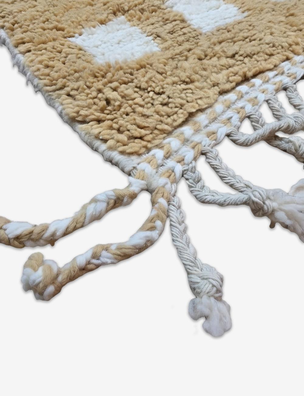 Handwoven Camel Beige Berber Runner 11.8 x 3.22 ft / 360 x 98 cm