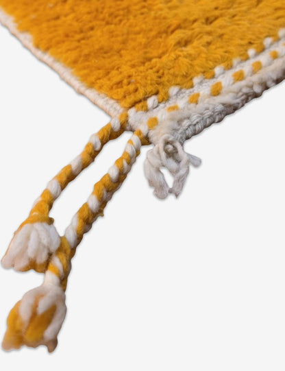 Modern Orange and Black Moroccan Runner 11.2 x 2.07 ft / 340 x 63 cm