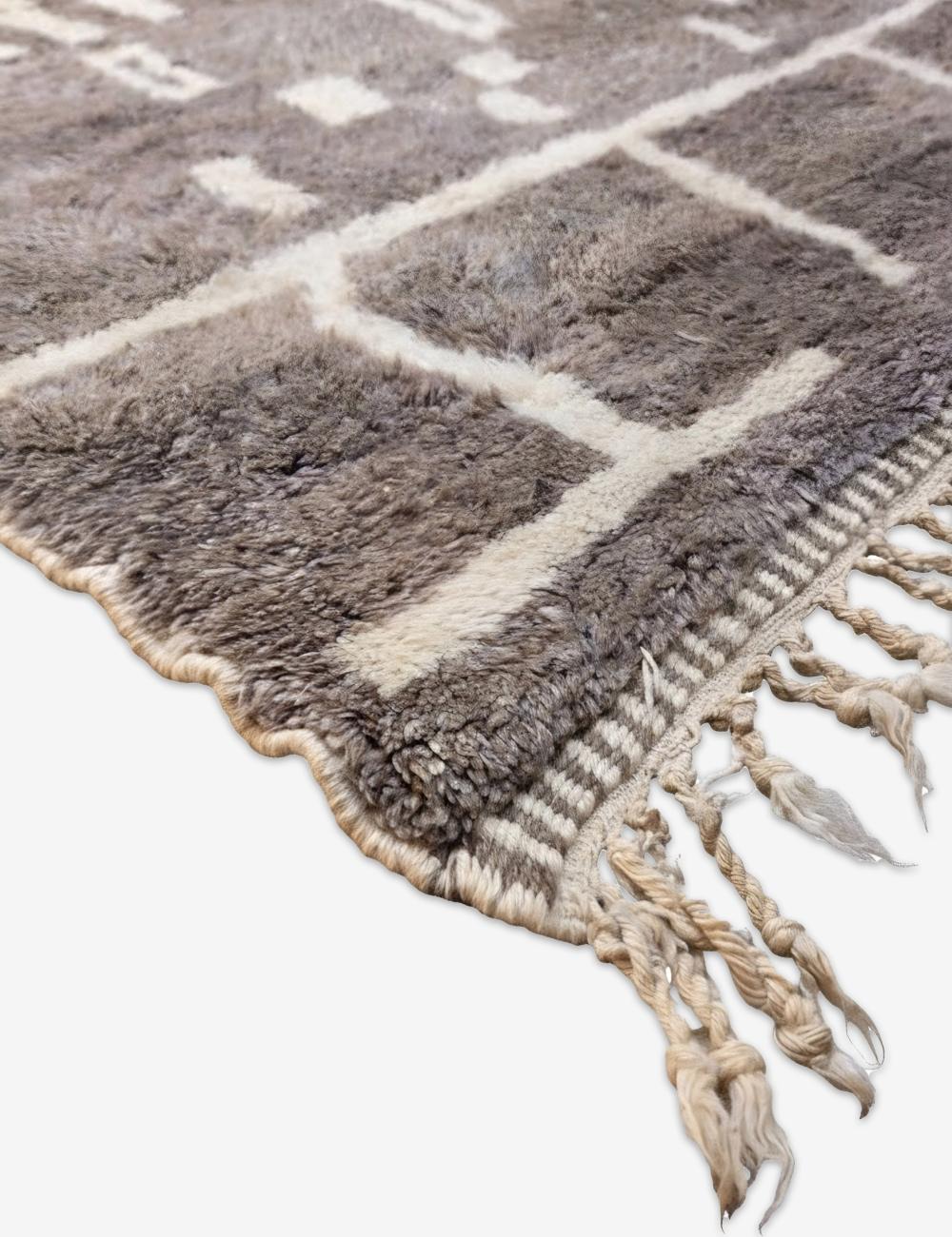 Moroccan Amazigh Symbol Wool Rug 13.8 x 10.3 ft / 421 x 315 cm