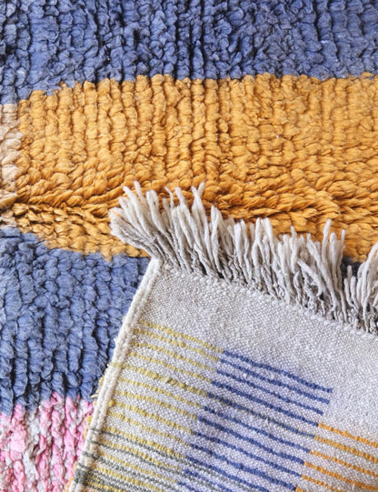 Boujad Moroccan Wool Rug 6.6 x 5.6 ft / 200 x 173 cm - Surcoma