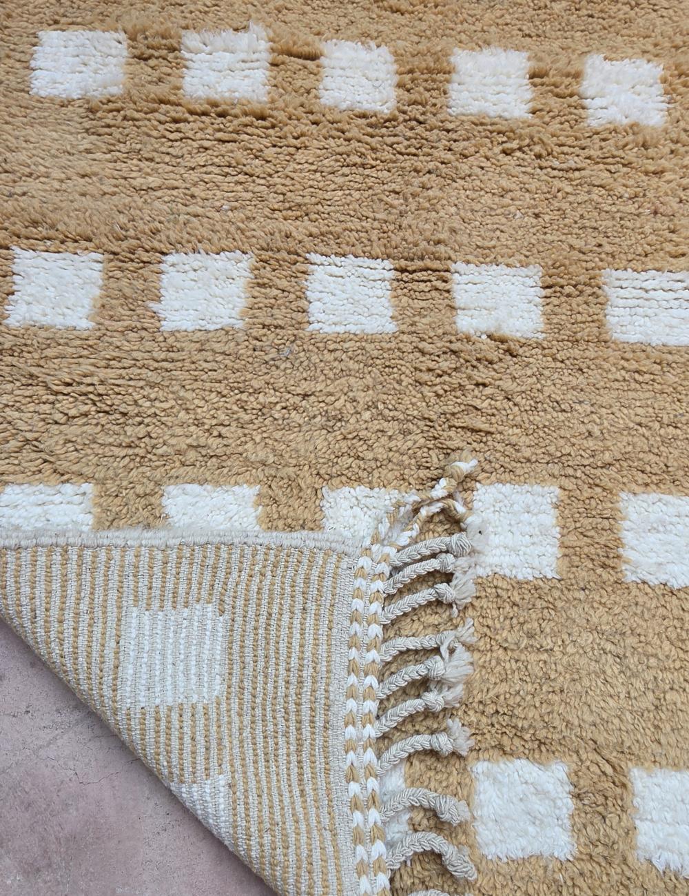 Handwoven Camel Beige Berber Runner 11.8 x 3.22 ft / 360 x 98 cm