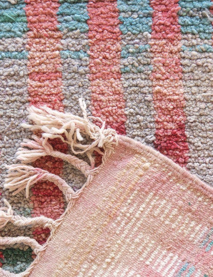 Neutral Moroccan Runner Rug 13.4 x 2.7 ft / 408 x 84 cm - Surcoma