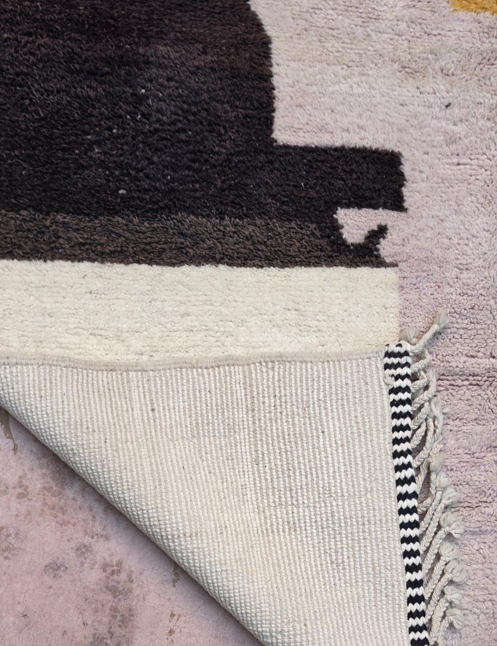 Abstract Color Block Boujad Rug 8.5 x 6.4 ft / 260 x 195 cm