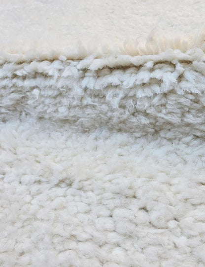 White Beni Ourain Subtle Diamond Rug 11.4 x 8.33 ft / 346 x 254 cm