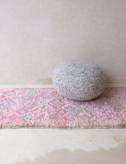 Moroccan Pink Accent Rug 7.2 x 3 ft / 218 x 92 cm - Surcoma