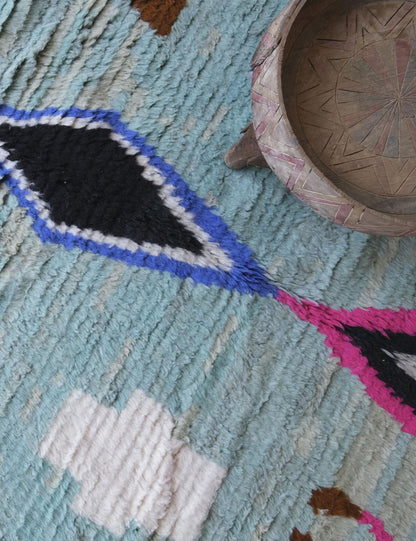 Moroccan Modern Area Rug 9 x 4.7 ft / 274 x 146 cm - Surcoma