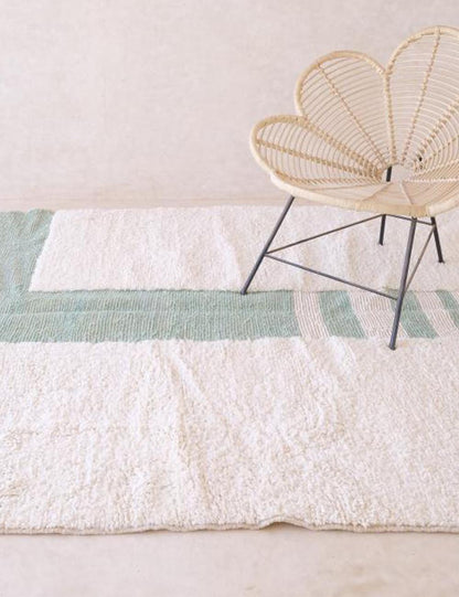 Custom Moroccan Sage Green Modern Rug - Surcoma