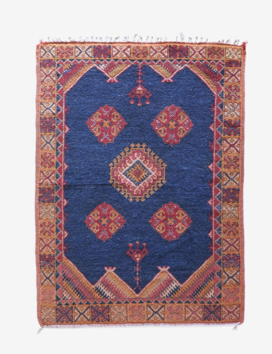 Small Tribal Moroccan Rug 5.1 x 3.6 ft / 156 x 112 cm