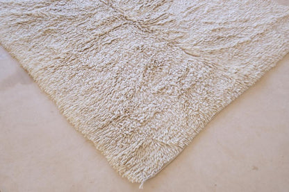 Moroccan Solid White Rug 9.2 x 4.7 ft / 280 x 144 cm - Surcoma