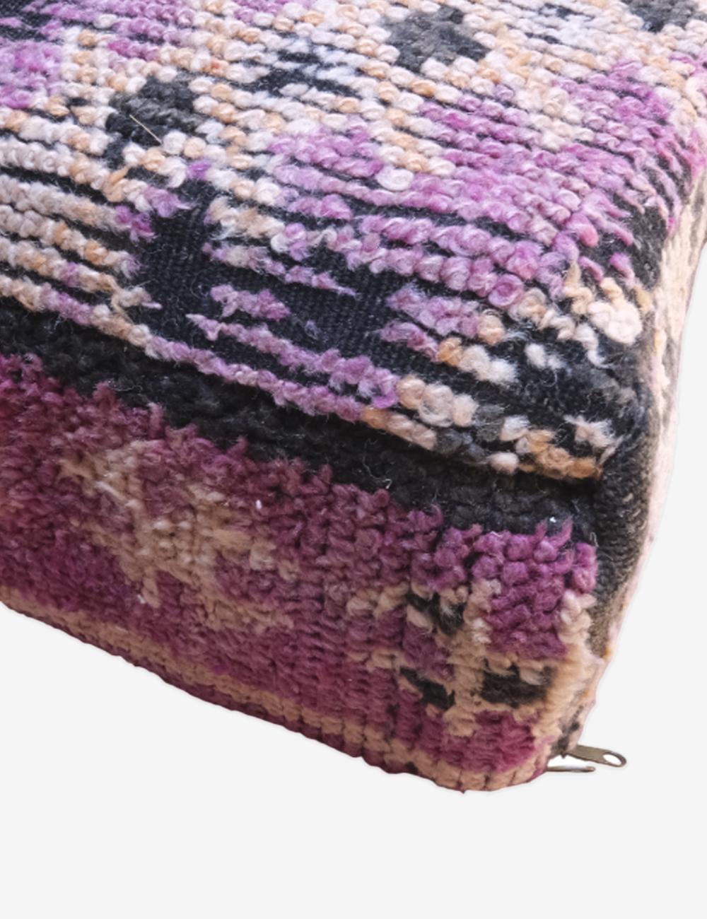 Moroccan Purple Square Floor Pillow