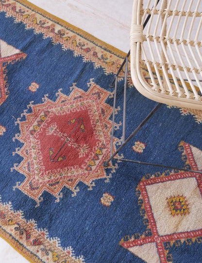 Moroccan Taznakht Rug 6.5 x 3.7 ft / 198 x 114 cm - Surcoma