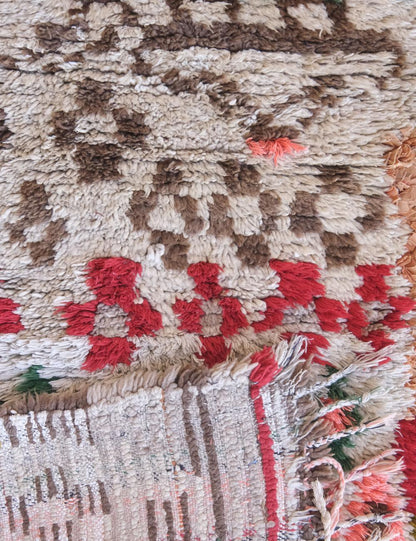 Moroccan Tribal Rug 6.1 x 2.4 ft / 187 x 76 cm - Surcoma