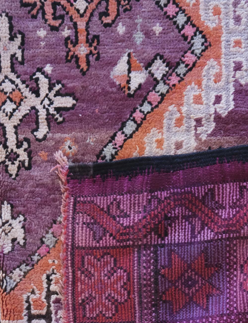 Moroccan Vintage Boujad Wool Rug 11.2 x 6.5 ft / 340 x 198 cm