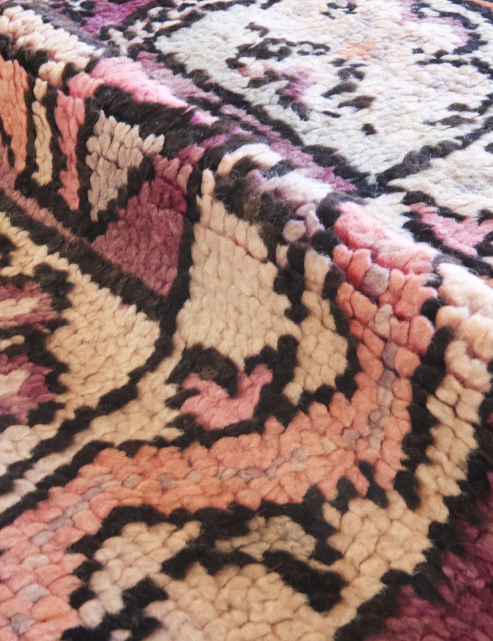 Moroccan Vintage Boujad Wool Rug 11.2 x 6.5 ft / 340 x 198 cm