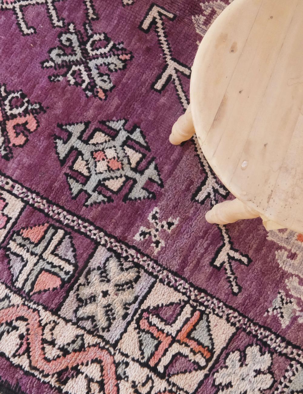 Moroccan Vintage Boujad Wool Rug 11.2 x 6.5 ft / 340 x 198 cm