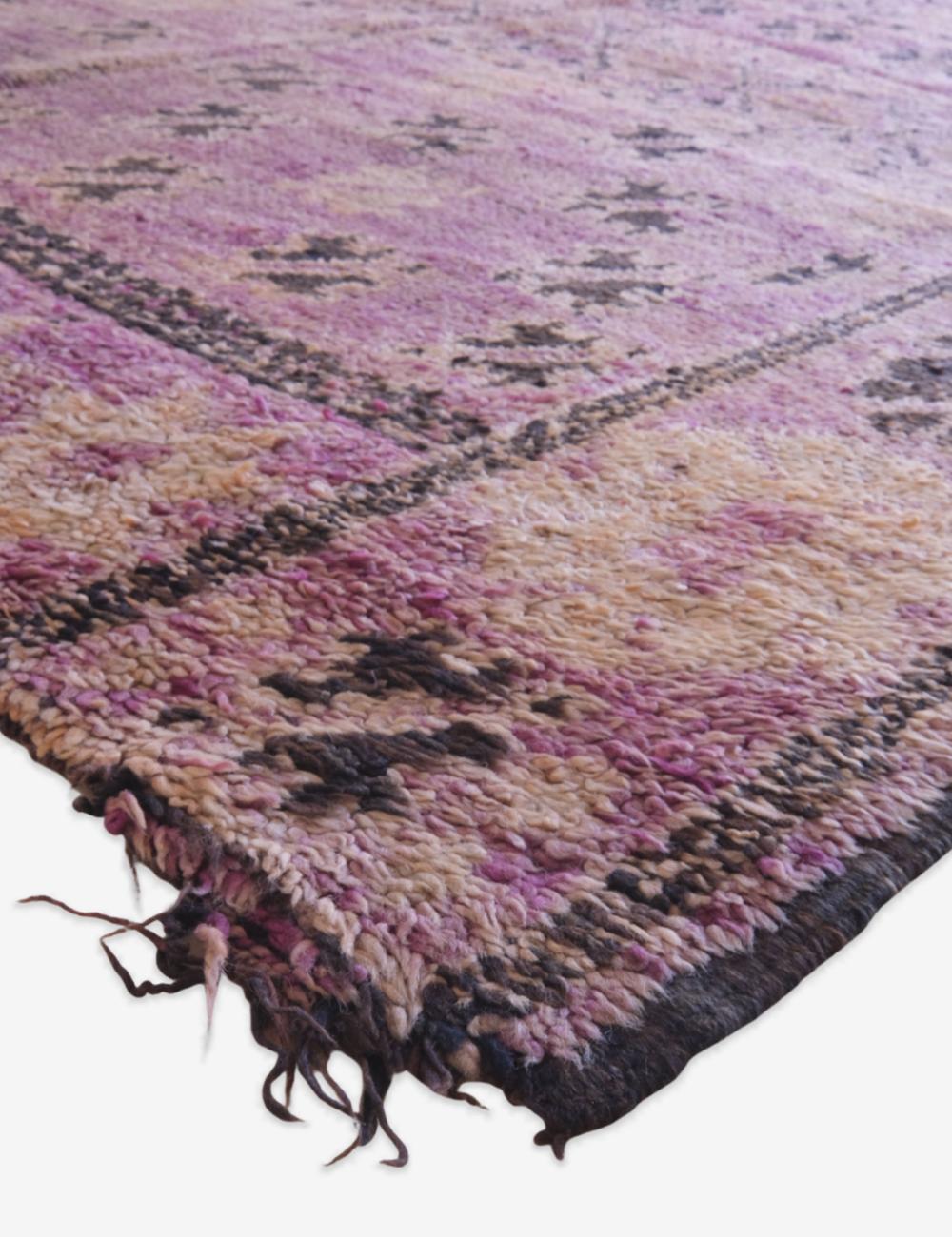 Dusky Lavender Vintage Moroccan Rug 10 x 6.3 ft / 306 x 193 cm