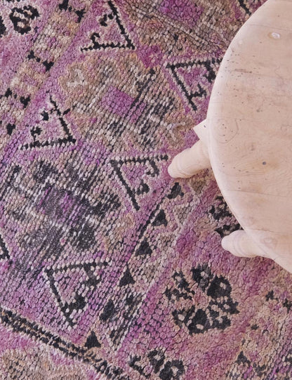 Dusky Lavender Vintage Moroccan Rug 10 x 6.3 ft / 306 x 193 cm