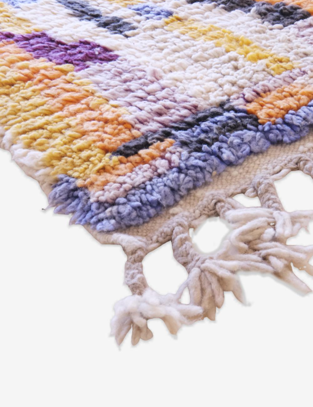 Moroccan Colorful Runner Rug 11.2 x 3.1 ft / 342 x 95 cm