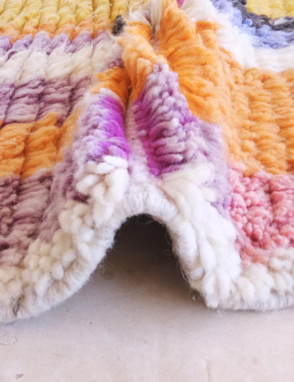 Moroccan Colorful Runner Rug 11.2 x 3.1 ft / 342 x 95 cm