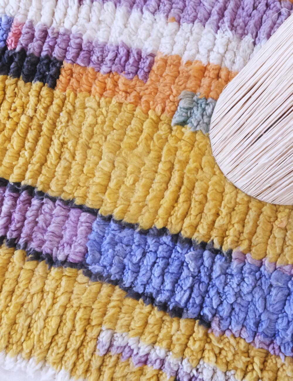 Moroccan Colorful Runner Rug 11.2 x 3.1 ft / 342 x 95 cm