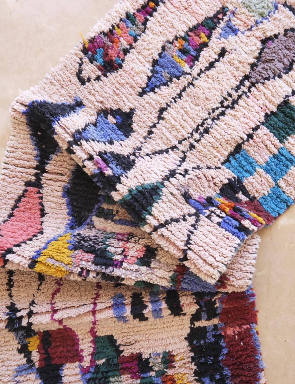 Moroccan Wool Hallway Rug 13.5 x 2.7 ft / 410 x 84 cm